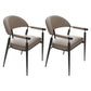 Gray and Black Open Back Industrial Dining Room Chair for Home