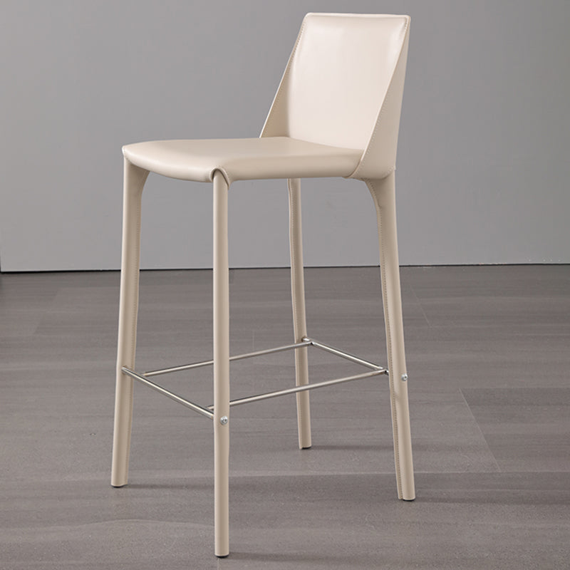 Eigentijdse 39 "hoogtevaart naar de teller hoge stoel met lederen kussen