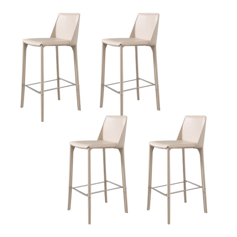 Eigentijdse 39 "hoogtevaart naar de teller hoge stoel met lederen kussen