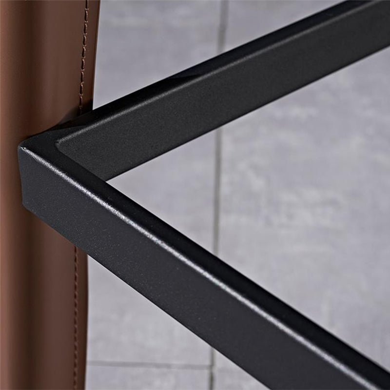 Sgabello industriale da 39 "in altezza con cuscino in pelle