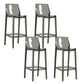 Contemporary Acrylic Backrest Counter High Stool with 4 Legs Grey 4 Piece Set Clearhalo 'Bar Furniture' 'Bar Stools' 'bar_stools' 'furn' 'furn_bar_stools' 'Furniture' 'Kitchen & Dining Furniture' 7837951
