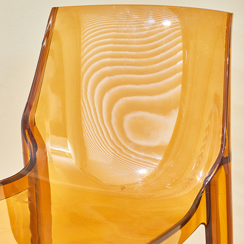 Contemporary Acrylic Backrest Counter High Stool with 4 Legs Clearhalo 'Bar Furniture' 'Bar Stools' 'bar_stools' 'furn' 'furn_bar_stools' 'Furniture' 'Kitchen & Dining Furniture' 7837952