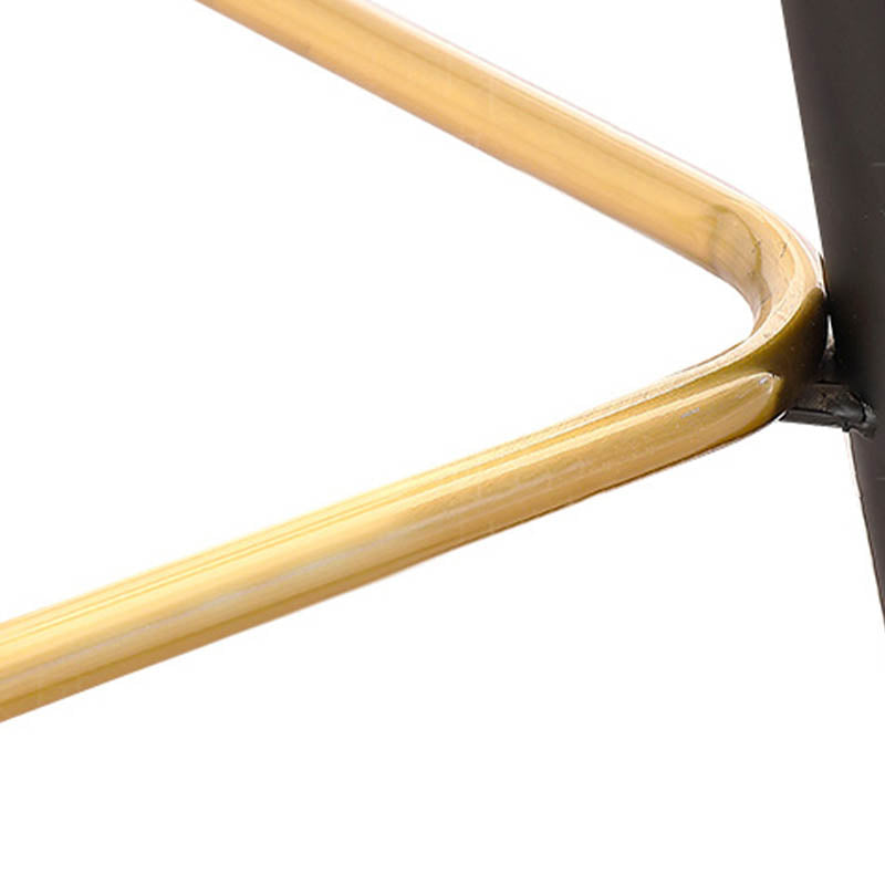 Contemporary Backrest Counter Stool with Leather Cushion and Metal Base Clearhalo 'Bar Furniture' 'Bar Stools' 'bar_stools' 'furn' 'furn_bar_stools' 'Furniture' 'Kitchen & Dining Furniture' 7838242