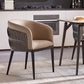 Contemporary Backrest Counter Stool with Leather Cushion and Metal Base Clearhalo 'Bar Furniture' 'Bar Stools' 'bar_stools' 'furn' 'furn_bar_stools' 'Furniture' 'Kitchen & Dining Furniture' 7838243