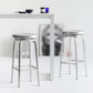 Contemporary Backless Metal Counter Stool with 4 Legs for Dining Room Clearhalo 'Bar Furniture' 'Bar Stools' 'bar_stools' 'furn' 'furn_bar_stools' 'Furniture' 'Kitchen & Dining Furniture' 7838367