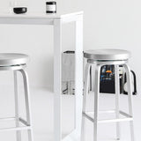 Contemporary Backless Metal Counter Stool with 4 Legs for Dining Room Clearhalo 'Bar Furniture' 'Bar Stools' 'bar_stools' 'furn' 'furn_bar_stools' 'Furniture' 'Kitchen & Dining Furniture' 7838371
