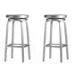 Contemporary Backless Metal Counter Stool with 4 Legs for Dining Room 2 Piece Set Bar Stool(30"H) Clearhalo 'Bar Furniture' 'Bar Stools' 'bar_stools' 'furn' 'furn_bar_stools' 'Furniture' 'Kitchen & Dining Furniture' 7838386