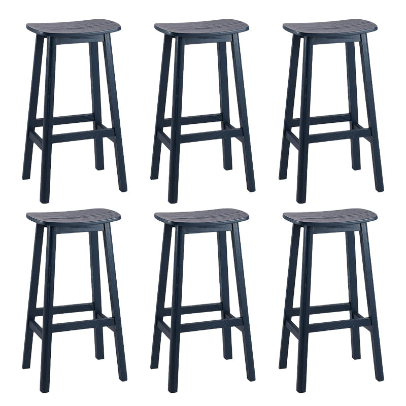 Silaire à bois de cendre contemporain tabourets de bar sans bras intérieur