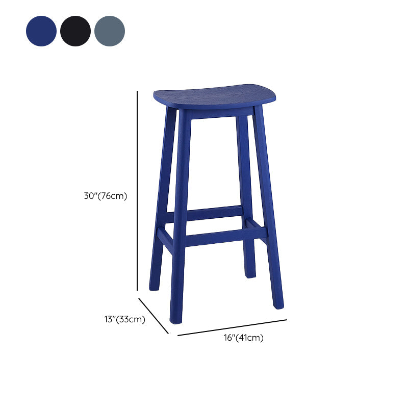 Silaire à bois de cendre contemporain tabourets de bar sans bras intérieur