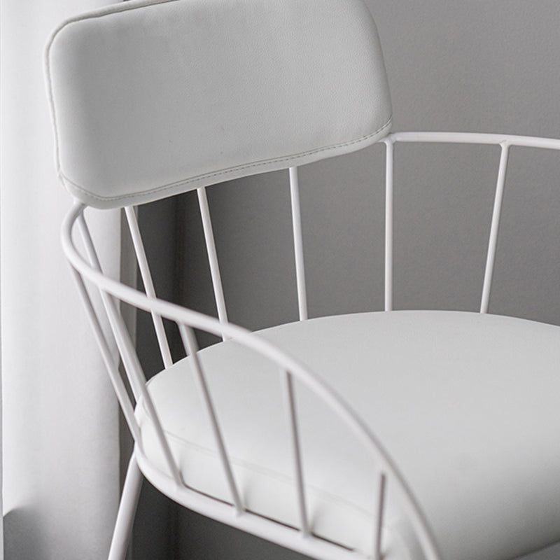 Eigentijdse 39 "hoogtebackstrest tegenstoel met lederen kussen