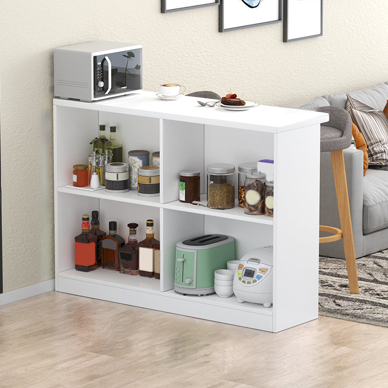 Contemporary Style Rectangle Wood Bar Wine Table for Dining Room White Without Chairs Clearhalo 'Bar Furniture' 'Bar Tables' 'bar_tables' 'furn' 'furn_bar_tables' 'Furniture' 'Kitchen & Dining Furniture' 7838667