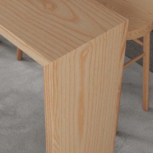 Natuurlijk dennenhoutbistro -tafel met dubbele voetstuk voor thuis