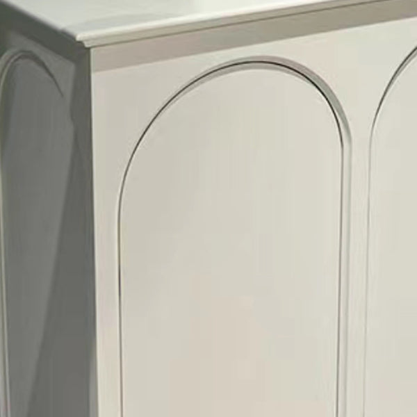 Modernism Wood Sideboard Table White Server Cabinets Included for Living Room Clearhalo 'buffet_sideboard' 'Buffets & Sideboards' 'furn' 'furn_buffet_sideboard' 'Furniture' 'Kitchen & Dining Furniture' 7838933