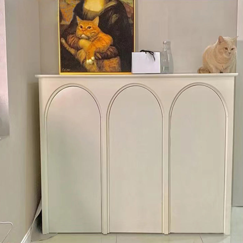 Modernism Wood Sideboard Table White Server Cabinets Included for Living Room Clearhalo 'buffet_sideboard' 'Buffets & Sideboards' 'furn' 'furn_buffet_sideboard' 'Furniture' 'Kitchen & Dining Furniture' 7838935