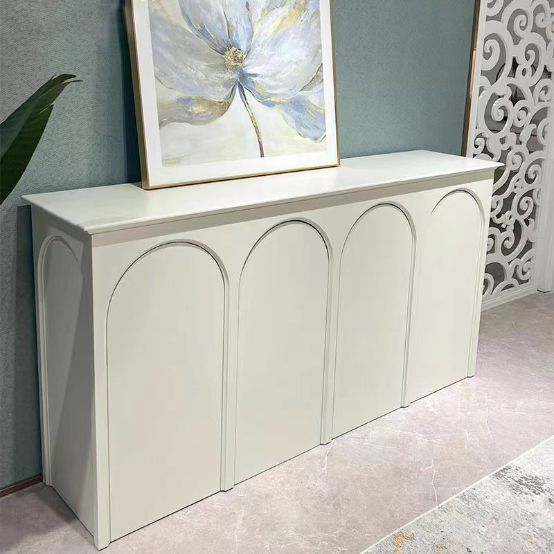 Modernism Wood Sideboard Table White Server Cabinets Included for Living Room Clearhalo 'buffet_sideboard' 'Buffets & Sideboards' 'furn' 'furn_buffet_sideboard' 'Furniture' 'Kitchen & Dining Furniture' 7838936