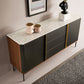 Glam Sideboard Wood Server Gabinet con spazio per la sala da pranzo
