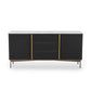 Glam Sideboard Wood Server Gabinet con spazio per la sala da pranzo