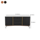 Glam Sideboard Wood Server Gabinet con spazio per la sala da pranzo