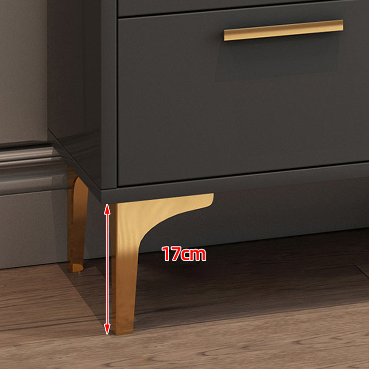 Modern Style Glass Doors Buffet Sideboard Engineered Wood Credenza Clearhalo 'buffet_sideboard' 'Buffets & Sideboards' 'furn' 'furn_buffet_sideboard' 'Furniture' 'Kitchen & Dining Furniture' 7839003