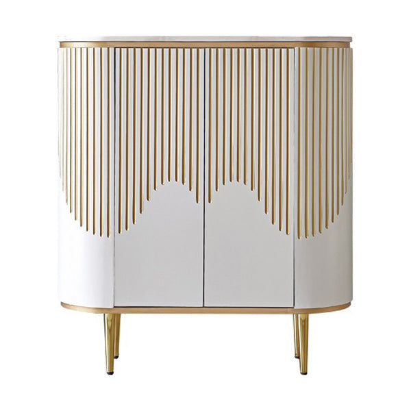 Estantería ajustable aparador blanco gabinete diseñada de madera credenza