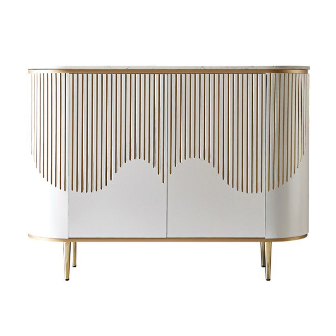 Estantería ajustable aparador blanco gabinete diseñada de madera credenza