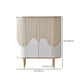 Estantería ajustable aparador blanco gabinete diseñada de madera credenza