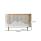 Estantería ajustable aparador blanco gabinete diseñada de madera credenza