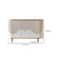 Estantería ajustable aparador blanco gabinete diseñada de madera credenza