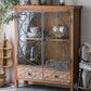 Solid Wood Curio Cabinet Traditional Glass Doors Display Stand 37"L x 14"W x 47"H Clearhalo 'Display & China Cabinets' 'display_china_cabinets' 'furn' 'furn_display_china_cabinets' 'Furniture' 'Kitchen & Dining Furniture' 7839147