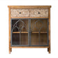 Solid Wood Curio Cabinet Traditional Glass Doors Display Stand Clearhalo 'Display & China Cabinets' 'display_china_cabinets' 'furn' 'furn_display_china_cabinets' 'Furniture' 'Kitchen & Dining Furniture' 7839148