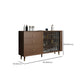 Glam Display Stand Display Stand Faux wood Curio Cabinet with Drawers