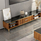 Glam Rectangle TV Stand Console with Golden Legs for Living Room
