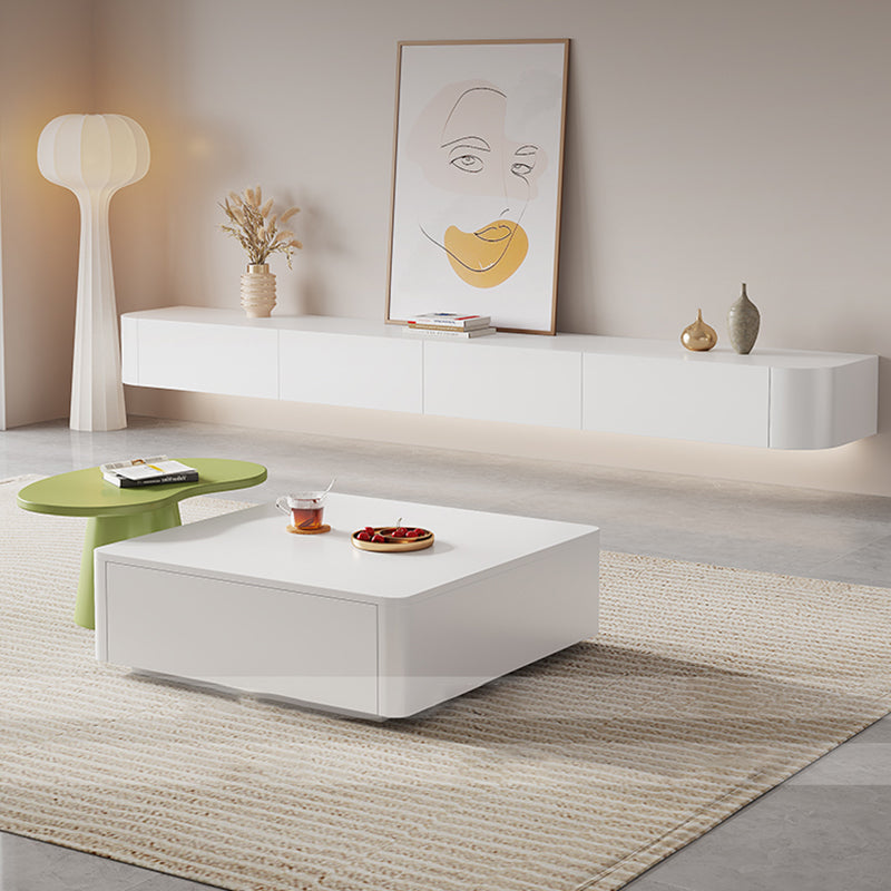 Contemporary Wall Mount TV Stand Console with Shelf for Living Room