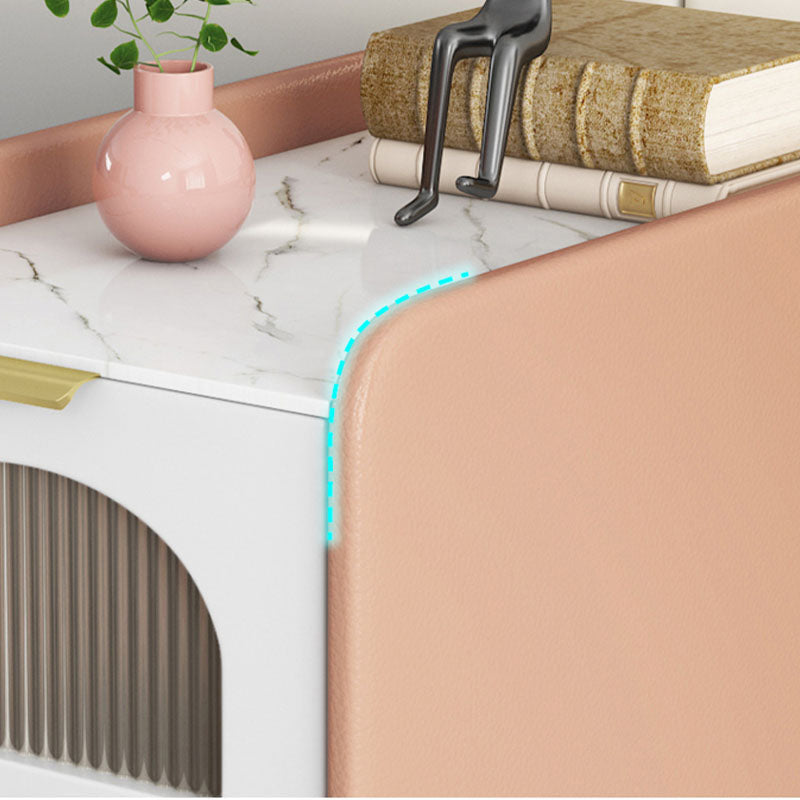 Mitte des Jahrhunderts moderner Stein am Nachtteil und 2 Schubladen für Schlafzimmer