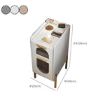 Armoire de chevet en pierre moderne du milieu du siècle avec 2 tiroirs pour chambre à coucher