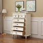Scandinavian White Wooden Storage Chest Drawers Included for Home Clearhalo 'Bedroom Furniture' 'Dressers & Chests' 'dressers_chests' 'furn' 'furn_dressers_chests' 'Furniture' 7844971