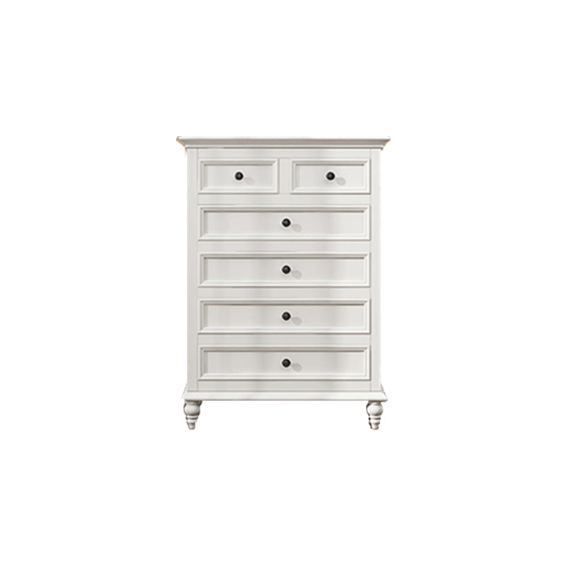 Scandinavian White Wooden Storage Chest Drawers Included for Home 31"L x 17"W x 47"H White Clearhalo 'Bedroom Furniture' 'Dressers & Chests' 'dressers_chests' 'furn' 'furn_dressers_chests' 'Furniture' 7844972