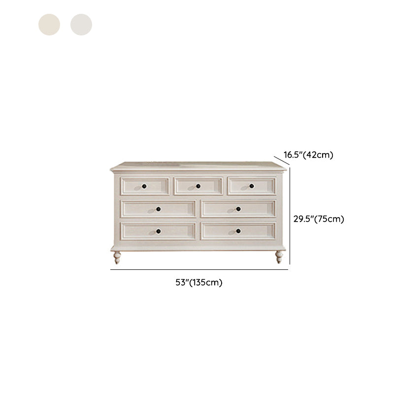 Scandinavian White Wooden Storage Chest Drawers Included for Home Clearhalo 'Bedroom Furniture' 'Dressers & Chests' 'dressers_chests' 'furn' 'furn_dressers_chests' 'Furniture' 7844988