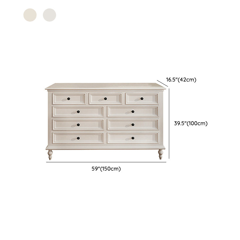 Scandinavian White Wooden Storage Chest Drawers Included for Home Clearhalo 'Bedroom Furniture' 'Dressers & Chests' 'dressers_chests' 'furn' 'furn_dressers_chests' 'Furniture' 7844991