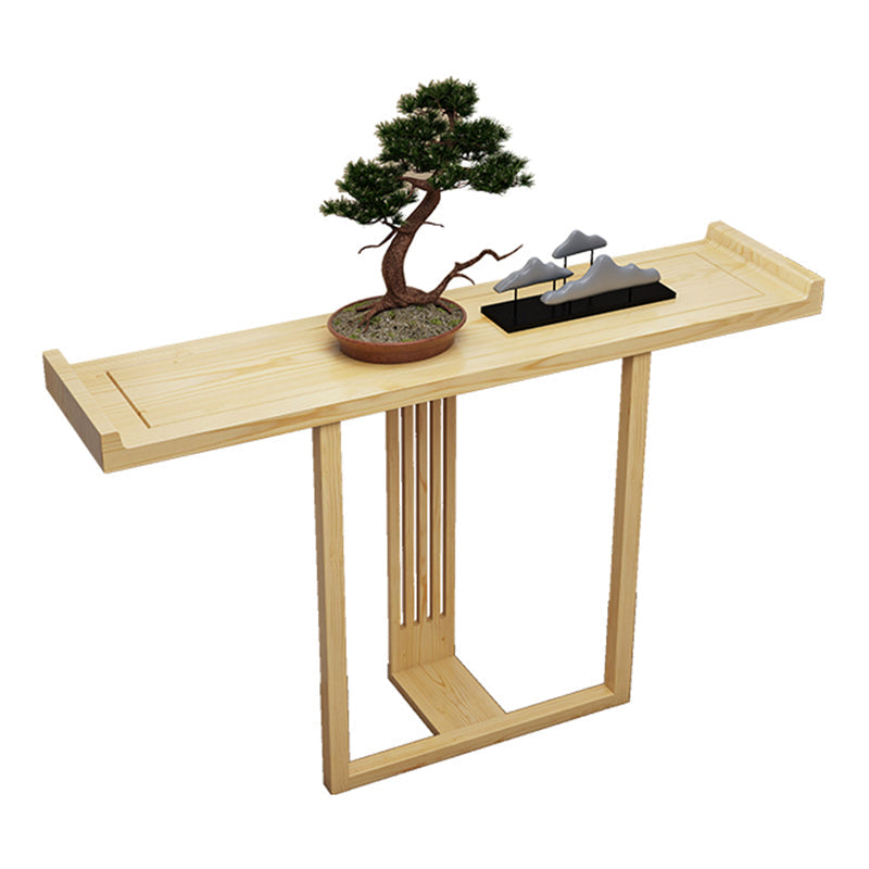 Rectangle Shape Contemporary Console Table Brown/Natural Console Sofa Table