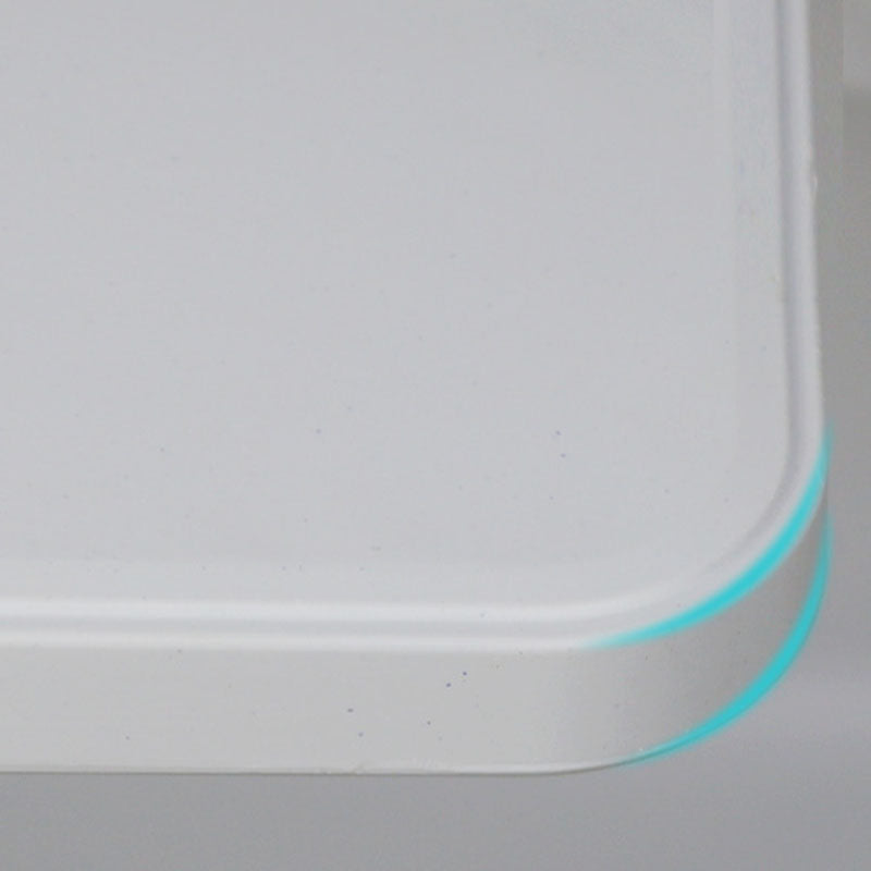 Scrivania pieghevole a forma di rettangolare con gambe metalliche in bianco