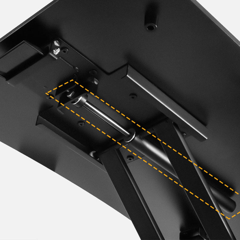 Wooden Folding Standing Office Desk Converter Rectangular Shaped in Black/White/Silver Clearhalo 'furn' 'furn_office_desk' 'Furniture' 'Office Desks' 'Office Furniture' 'office_desk' 7845243