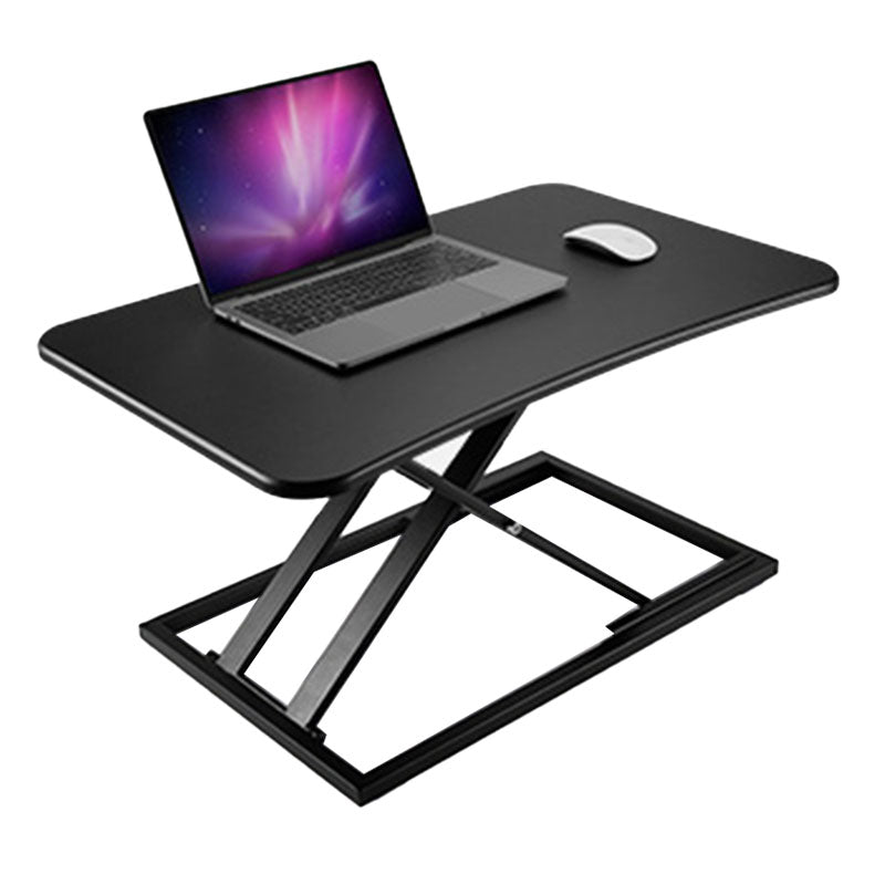 Wooden Folding Standing Office Desk Converter Rectangular Shaped in Black/White/Silver Clearhalo 'furn' 'furn_office_desk' 'Furniture' 'Office Desks' 'Office Furniture' 'office_desk' 7845247