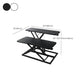 Wooden Folding Standing Office Desk Converter Rectangular Shaped in Black/White/Silver Clearhalo 'furn' 'furn_office_desk' 'Furniture' 'Office Desks' 'Office Furniture' 'office_desk' 7845250