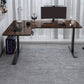 Adjustable Height Brown Computer Desk L-Shape Writing Desk for Home 63"L x 43"W x 46"H Left Hand Return Clearhalo 'furn' 'furn_office_desk' 'Furniture' 'Office Desks' 'Office Furniture' 'office_desk' 7845255