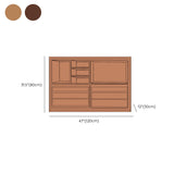 Wooden Standard Bookcase Modern Closed Back Bookshelf with Shelves