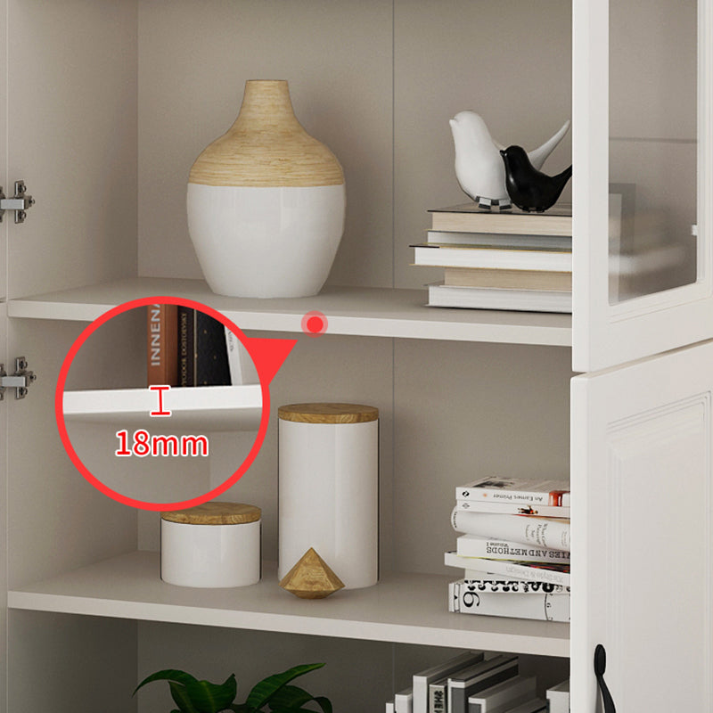 モダンなスタイル閉じた本棚のソリッドウッドブックケース付きキャビネット