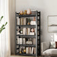 Modern Style Open Back Standard Bookshelf Metal Bookcase for Study Room Clearhalo 'Bookcases' 'furn' 'furn_bookcases' 'Furniture' 'Office Furniture' 7845988