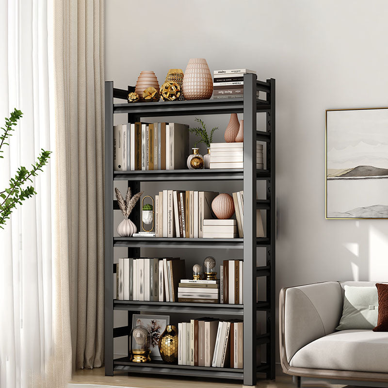 Modern Style Open Back Standard Bookshelf Metal Bookcase for Study Room Clearhalo 'Bookcases' 'furn' 'furn_bookcases' 'Furniture' 'Office Furniture' 7845988