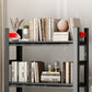 Modern Style Open Back Standard Bookshelf Metal Bookcase for Study Room Clearhalo 'Bookcases' 'furn' 'furn_bookcases' 'Furniture' 'Office Furniture' 7845993